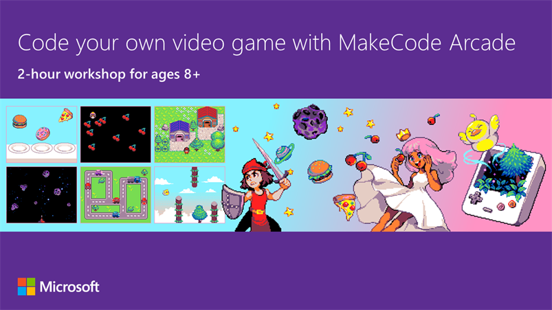 Code your own video game with MakeCode Arcade